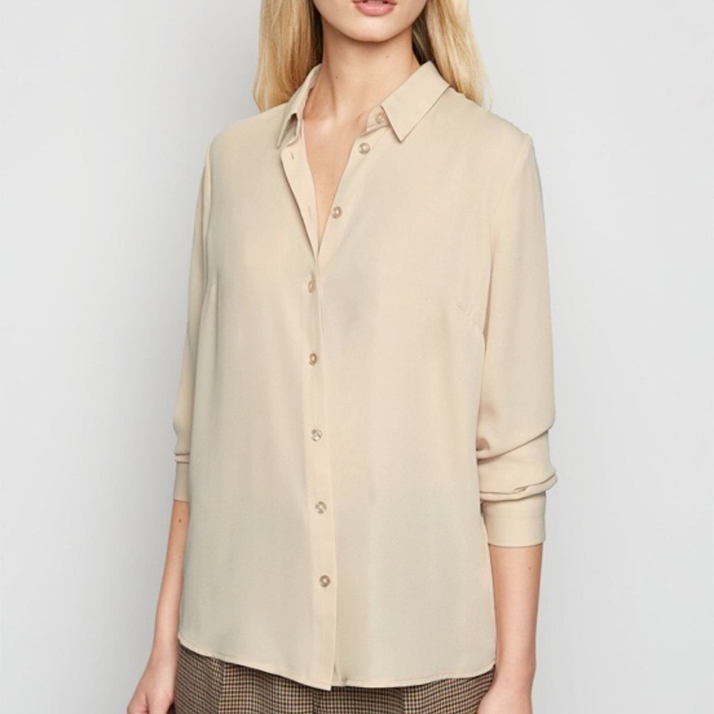 Moda Cream Button Down Shirt